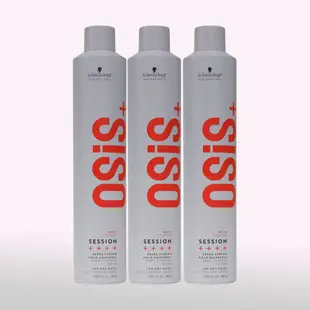 【Schwarzkopf 施華蔻】OSiS+ 定型噴霧 黑炫風 500ml(3入)