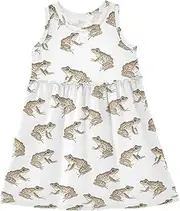 [Caihoyu] Girls' Summer Tank Dress Toddlers Soft Spring Dresses Summer Active Playwear, Multicolor15, 6 Years