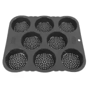 Hamburger Bun Mold Silicone 8 Cavity Easy Release Hamburger Bun Mold Pan9831