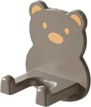 Hairdryer Holder for Bathroom | Wall Mounted Blow Dryer Rack Hug Bear Hair Dryer Holder - Waterproof Hair Tool Organizer Multifunctional Cartoon Bathroom Storage for Hair Dryer