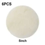 6pcs 5Car Lambs Wool Bonnet Buffing Wheel Pad Buffer Polishing Polisher Pad UK