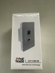 BRAND NEW POE Texas GAT-USB-IW 1 Port InWall Gigabit PoE Extender 100% Authentic