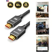 HDMI Cable 8K 4K 120Hz 240Hz 2.1 High Speed 25ft for Gaming TV Monitor