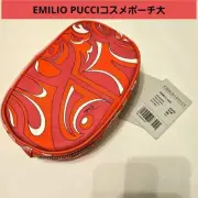 Dedicated Page Emilio Pucci Large Cosmetic Pouch Multi Color Pink x Orange White