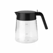 Stelton glass jug Nohr, coffee pot, borosilicate glass, Black Metallic, 1.2 L...