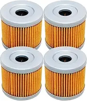 Motorcycle Parts Oil Filter For DR100 DR125 DR125S DR125SM GN125E ALT125 ALT185 AN125 AN150 AN400 BURGMAN AN 125 150 400(4pcs Yellow)