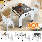 Kidbot Kids Table and Chair Set Children Drawing Storage Desk Activity Center