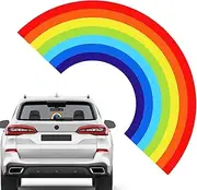 Rainbow Car Stickers and Decals,Automotive Decals Weather-Resistant - Colorful Rainbow Waterproof Decal, Rainbow Car Accessories, Car Windshield Sticker for Car Rear
