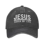 2023 New Jesus Saved My Life Christian Ponytail Baseball Cap Dad Spring Cap