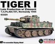 1:72 DRAGON ARMOR Tiger l Late Production Tank Diecast PVC Military Armor Model