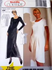 * LOVELY DRESS BURDA Sewing Pattern Sizes 10-12-14-16-18-20 UNCUT