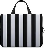 Laptop Case Sleeve Shockproof Computer Carrying Bag Black and White Stripes Notebook Case Cover Laptop Bag Water Resistant Computer Cases Tablet Briefcase for Travel Business 12 Inch