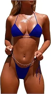 [Jueshanzj] Swimwear Cross-Border Bikini Solid Color Strap Three-Point Sexy Swimwear