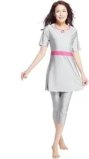 [KXCFCYS] Surfing Suit Short Sleeve Muslim Islamic Modesty Swimsuit Burkini Costume