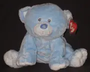 TY BABY WOODS BLUE the BEAR PLUFFIES - MINT with MINT TAG