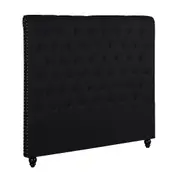 Foret Bed Head Double Size Headboard Bedhead Frame - Black