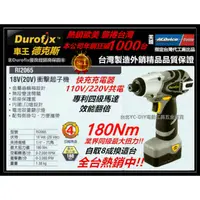 在飛比找PChome24h購物優惠-Durofix 車王 德克斯 18V 鋰電池衝擊起子機 RI