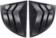 Compatible For Honda Civic Sedan 8th 2006-2010 Car Rear Louver Window Side Shutter Cover Trim Sticker Vent Scoop ABS Carbon Fiber Style