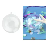 Clear Plastic Fillable Bauble 10cm