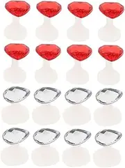 WRITWAA 16pcs Silicone Toe Separator for Nail Art Comfortable and Flexible Toe Separating Tools for Nail Polish Application for DIY Manicure Non Deforming Design