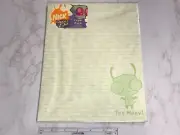 NEW Invader Zim green stationery GIR PAPER PACK 50 Sheets Hot Topic 2006 RARE