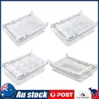 Fridge Egg Drawer with Handle Pull-Out Fridge Drawer Organizer for Food Drinks