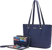 [YZAOLL] Purses and Wallet set for Women Work Tote Handbags Shoulder Bag Top Handle Totes Purse with matching Wallet…
