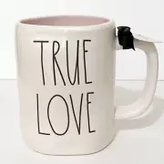 Rae Dunn Disney Princess TRUE LOVE & ROSE Double Sided Mug Belle Beauty & Beast
