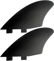 Surfboard Tail Rudder Set of 2, Flexible Longboard Fins PVC Surfing Watershed Fin, Compact Wear-Resistant Paddleboard Replacement Fin Stand up Paddle Board Fin