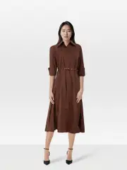 Brown Tokyo Cut Out Back Dress