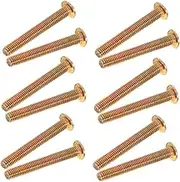 20pcs Screw Screw Accessories Bed Frame Furniture Assembly Bolts Furniture Threaded Bolts Couch Accessories Bunk Bed Hardware Cold Rolled Steel Golden