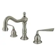 Kingston Brass KS197.ZL Heritage 1.2 GPM Widespread Bathroom - Nickel