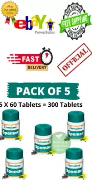 5 x SPEMAN Tabs Himalaya Men SEX Contains Gokshura Kapikachhu FREE SHIP 2026