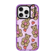 iPhone 16 Pro Impact Ring Stand Case MagSafe Compatible Teddy Bears