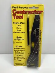 Fisher Space Pen - Contractors Tradesmans Ballpoint Pen with Spirit Level - FCSP