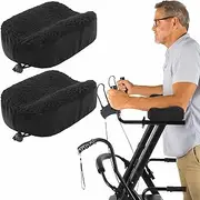 MABOZOO 2pcs Upright Walker Forearm Pads, Soft Stand Up Walkers Forearm Pads for Seniors Non-Slip Walker Accessories for Folding Walker