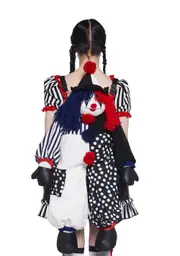 [Trickz N' Treatz] Legit Funny Clown Backpack - Black/White
