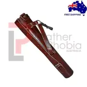 Traditional Archery Arrow Back Quiver Genuine Cow Leather Adjustable Strap Bag