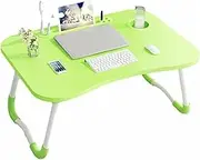 Laptop Bed Table Portable Lap Desk Notebook Stand Reading Holder Tray with USB Charge Port/Cup Holder/Pen for/Couch/Sofa Foldable Computer Desk Efficency