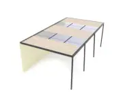 Pergolas/Carports Polycarbonate/Colorbond Roofing, 4 posts