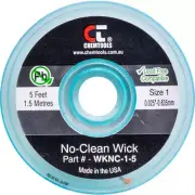CHEMTOOLS SWNC1S 0.8Mm X 1.5M Soder Wick Braid #1 White No Clean 0.8MM X 1.5M