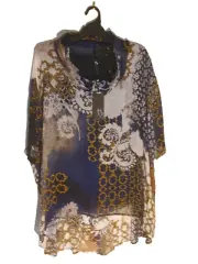 Beautiful Taking Shape Size S Lined Cowl Neck Chancay Viscose Top Was $149.95