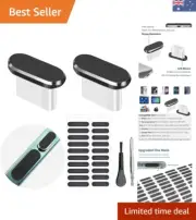 USB C Dust Plug, Type C Anti Dust Cover Protector Cap with Phone Speaker Cove...