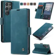 Leather Wallet Case Cover For Samsung S25 S24 S23 S22 S21 S20 S10 S9 Note 20 10