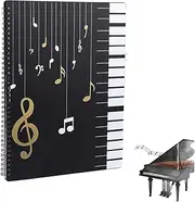 Armastuse Sheet Music Folder,50 Pages Capacity, Sheet Music Binder,Holder, Spiral Binder Organizer for Sheet Music Storage
