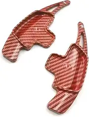Car Steering Wheel Shift Paddles for M&ercedes B&ENZ A Class W177 2018 2019 2020 2021 2022 Carbon Fiber Shifters Car Steering Wheel Extension Paddle Shift 2 Pcs HTEOPOEKFR(RED 2 PCS)