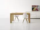 Extendable Table Rectangular Modern Design Studio Home Oak Brushed
