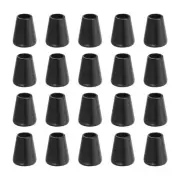 36Pcs Alloy Bell End Stoppers, 12.5mm x 10mm Cord End Fastener, Black