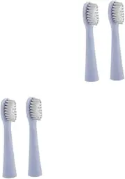 Beaupretty 2sets Gentle Toothbrush Heads Brush Head Replacement for Toothbrush 2pcs*2