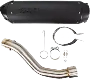 TBR 005-5380409-B Pan America Slip-On Exhaust - Black Finish